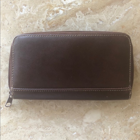Vegan Leather Wallet - Brown (EUC) - Picture 2 of 9